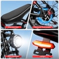 thumbnail image 6 of AMYET S8 AWD Electric Bike for Adults, Dual 750W Motor 28MPH, 48V 25Ah, 20"x4" Fat Tire E-Mountain Bike, class3,UL2849,Black, 6 of 10