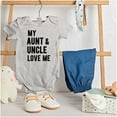 thumbnail image 3 of Auntie Uncle Present Loved Niece Cute Romper Boys or Girls Infant Baby Brisco Brands 12M, 3 of 6