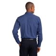 thumbnail image 2 of Port Authority Tall Tattersall Easy Care Shirt-3XLT (Navy/ White), 2 of 5