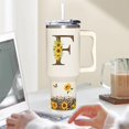 thumbnail image 5 of Personalized Sunflower Monogram Cup for Women, Mom, Wife, Boss Lady, Coworkers-Custom 40oz Tumbler with Handle- Unique Birthday, Christmas, Boss Day Gift for Her, 5 of 7