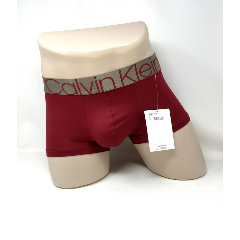 Calvin Klein Mens Size Underwear Microfiber Low Rise Trunk Red CK NB2540601 -