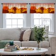 thumbnail image 4 of LALILO Kitchen Curtain Valance Wild West Landscape Rod Pocket Window Curtain 52"x 18" Set of 2, 4 of 7