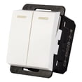thumbnail image 2 of Interruptor Sencillo Doble Leviton Blanco 1/2", 2 of 3