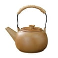 thumbnail image 2 of Tetera de cerámica, tetera de hojas sueltas florecientes, dispensador de té, Infusor de té con filtro de té para Camping, Hotel, casa de té mango con cuerda Macarena Tetera, 2 of 8