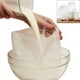 thumbnail image 4 of Bolsa coladora de algodón 100 % natural, reutilizable, de malla fina, apta para uso alimentario, para uso multifunción, color beige, 2 unidades, 4 of 6
