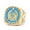 Gold, variant on K-KED Domineering Fashion Diamond AG Freemasonry Stainless Steel Men's Rings Size 7-15-12-Gold
