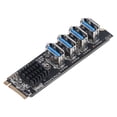 thumbnail image 3 of Tarjeta de expansión PCIe M.2 Mkey PCIE a PCIE X1 de 4 puertos para escritorio, sistema operativo Windows y Linux, 3 of 14
