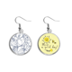 thumbnail image 1 of Dibujo abstracto, arte de línea de plantas Pendiente Sol Flor Pendiente Joyas Moda Unbranded M, 1 of 3