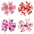 thumbnail image 4 of 28 Pcs Pinces à Cheveux Faites à la Main Multicolores en Ruban Pinces Nœud Crocodile Barrettes Épingle à Cheveux pour Enfants Filles, 4 of 6