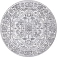thumbnail image 1 of Unique Loom Boston Bohemian Geometric Area Rug 3' 3 x 3' 3 Round Ivory/Gray, 1 of 1