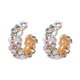thumbnail image 1 of Pendientes simples de moda con diamantes de imitación para mujer, aretes de aleación, regalo de joyería, 1 of 7