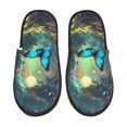 thumbnail image 1 of Fotbe Enchanted Forest Butterfly A Pantuflas Peludas para Mujer con Estampado, Zapatillas de Peluche, Zapatos de Invierno para Casa, Uso Interior y Exterior-Large, 1 of 8