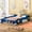 Blue, variant on CZBZ Twin Size Race Car Bed, Wood Car-Shaped Platform Bed Frame with Wheels & Safety Rails, Sturdy Plywood & MDF Construction, 250 LBS Capacity, No Box Spring Needed, Easy 30-Min Assembly