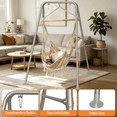 thumbnail image 2 of G TALECO GEAR Hammock Chair Stand, Outdoor Swing Frame, Indoor Swing Chair Not Included, Heavy-Duty Steel 350lbs, Silver, 2 of 7