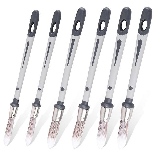 pinceles para pintar paredes, pinceles pequeños de 0,45, 0,6 y 0,75 pulgadas, herramienta para pintar bordes para tocar como se muestra
