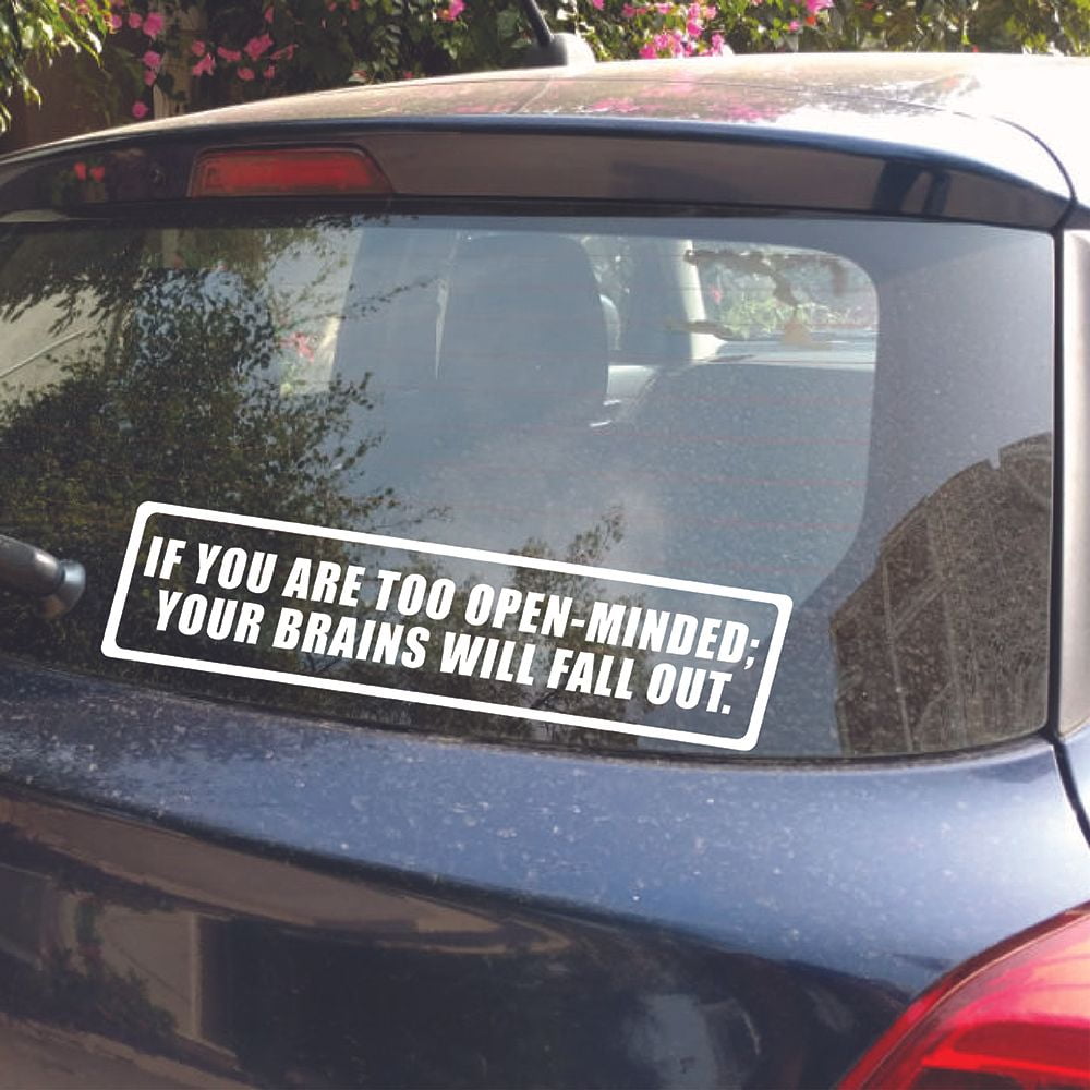 Your Brains Will Fall Funny Quote Sticker Art Decor Car Decals for ...