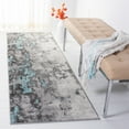 thumbnail image 2 of SAFAVIEH Adirondack Ladonna Abstract Runner Rug, Turquoise/Grey, 2'6" x 10', 2 of 7