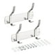 thumbnail image 1 of Abrigos Gancho Perchero, Inoxidable Acero Pared Montado con 2 Ganchos Gancho Raíl Pared Perchas para Dormitorio, Baño Plata 2uds Unique Bargains percheros, 1 of 7