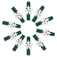 thumbnail image 2 of Wosthever 10 Uds. De Clips de para Navidad, adornos navideños DIY, decoración de fiesta de año nuevo, Clip de pared de fotos, Kits de decoración para fiestas Pinza verde+flor blanca, 2 of 6