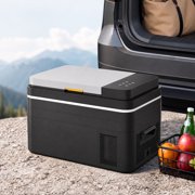 TABU 38QT(35L) Electric Cooler,12V Portable Car Refrigerator with Dual Zone,Independent Temperature Control,Black