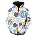 thumbnail image 1 of Sudadera con capucha 3D con estampado de grafiti de marca a la moda para hombre y mujer, sudadera con cremallera, chándal informal, ropa de calle para otoño e invierno, 1 of 6