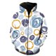 thumbnail image 1 of Sudadera con capucha y cremallera 3D con pintura de arte de grafiti para hombre y mujer, estilo hip hop, estilo Harajuku, para hombre, 1 of 6