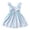 Blue, variant on Casual Sleeveless Dress for Girls,1-6 Years Summer Girls' Sweet Bow Striped Flying Sleeve Suspender Dress,Kids Summer Dress,Pink ,90