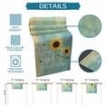 thumbnail image 6 of Sunflowers Table Runner 72 Inches Long Farmhouse Dress Scarves, Modern Bee You Are My Sunshine Green Dining Tablerunner for Coffee Table/Kitchen Island/Party Décor, 13" x 72", 6 of 8