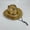 Z-Brown-Brown, variant on Womens Western Cowboy Hat, AURORADY Men's Classic Western Hat with Leather and Metal Embellishments Brown Cowboy Hat for Outdoor and Casual Wear, Beige One Size Cowboy