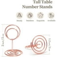 thumbnail image 2 of GFDYREE Ronteda Table Number Holders 20Pcs - 2 Inch Mini Table Number Stands Short Place Card Holder for Wedding Reception Party Graduation Restaurant Office Home Photo Picture Memo Display, 2 of 7