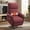 Burgundy, variant on OKUP Power Lift Recliner Chair, Soft Fabric Massage Chair with Heat for Small Elderly Adults, Gray
