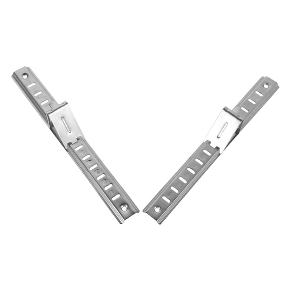 NICEXMAS Fridge Accessories Refrigerator Ladder Bar Silver Stainless Steel 2Pcs