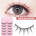 thumbnail image 4 of 5 Pares De Pestañas Postizas Naturales Japonesas Largas Gruesas Extensión De Cosplay Hada Japonesa Lolita Diarias Herramienta De Maquillaje De Ojos, 4 of 4