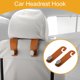 thumbnail image 2 of Gancho para Reposacabezas de Asiento de Automóvil Universal 2 Pcs Naranja 6.93"x1.77", 2 of 7