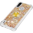 thumbnail image 6 of case for Motorola Moto E7 Power Case,Creativity Clear Quicksand Glitter Flowing Liquid Floating Soft TPU Case w/Stand Bling Diamond Sparkle Phone Cover for Motorola Moto E7 Power  Golden, 6 of 14