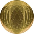 thumbnail image 1 of Ahgly Company Indoor Round Patterned Dark Bronze Brown Area Rugs, 4' Round, 1 of 6