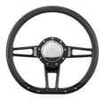 thumbnail image 3 of Steering Wheel Formula D-Shaped 14in Black, 3 of 3