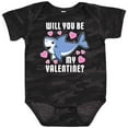 thumbnail image 3 of Inktastic Will You Be My Valentine with Cute Shark and Hearts Boys or Girls Baby Bodysuit, 3 of 5