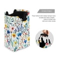 thumbnail image 3 of Yayeee Freestanding Laundry Hamper with Handle Collapsible Large Storage Basket for Clothes, Blue Wildflower Pattern, 3 of 7