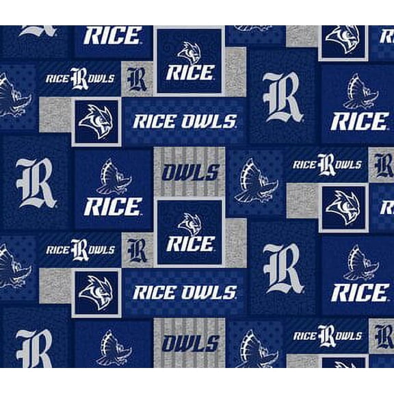 Rice University Owls Fleece Fabric 58” By The Yard