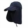thumbnail image 3 of LLmoway Boys Breathable Removable Mesh Sun Protection Hats Adjustable Face Neck Cover Hat Dark Blue, 3 of 4