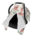 thumbnail image 2 of Balery Lilies Flowers Printed Nursing Cover Breastfeeding Scarf - Baby Car Seat Covers, Infant Stroller Cover, Carseat Canopy for Girls and Boys, 2 of 9