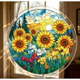 thumbnail image 4 of Clearance! 83 Pcs Acrylic Puzzles Suncatcher Window Hanging, 7.4" Sun Catcher Acrylic Puzzles Garden Decoration for Home Decor, Mom Birthday Gift(Sunflower), 4 of 10