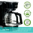 thumbnail image 4 of PLD12-RB, PLD12, PLD12-NP 12-Cup Glass Replacement Carafe for Mr. Coffee Machine Models, Black Handle with Extra Lid, SEX007, 4 of 6