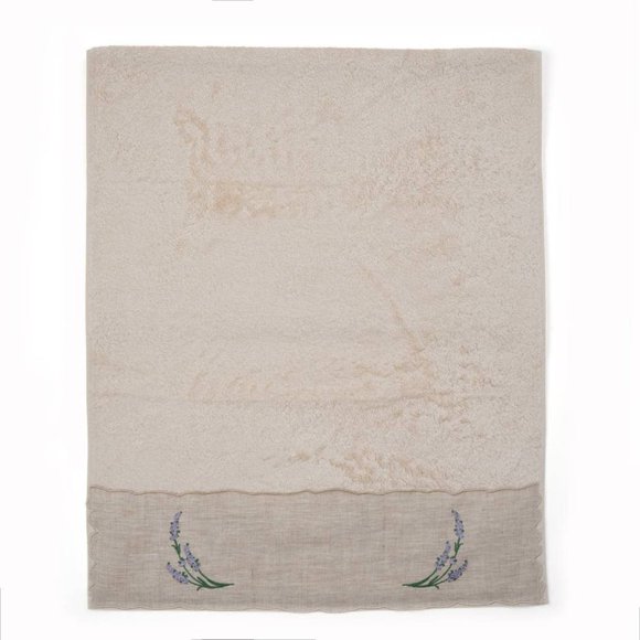 Lavender Embroidery Hand Towel