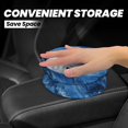 thumbnail image 2 of Round Car Trash Can 7×5.9in Waterproof, Durable, Not Easy To Fade, Easy To Install And Disassemble To Prevent Interior Pollution Royalblue Marble_3, 2 of 7