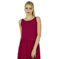 thumbnail image 5 of Bimba Women Long Maxi Half Lined Georgette Made Sleeveless Custom Dress, 5 of 6