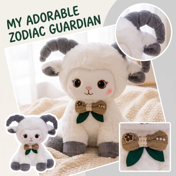 Plushie, Cute Bedroom Decor, Student Nursery Decor, Friend Gift, 9X7 in Fluffy Gentle Sheep Stuffed Doll, Ideal for Comforting Play Sessions, Cozy Living Space Accent Decor, and