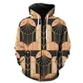 thumbnail image 1 of Abstract Pattern Men's Zipper Hoodie Fashion Teens Cool 3D Printed Spring Oversized Casual Tops Long Sleeve With Hood Jackets, 1 of 5