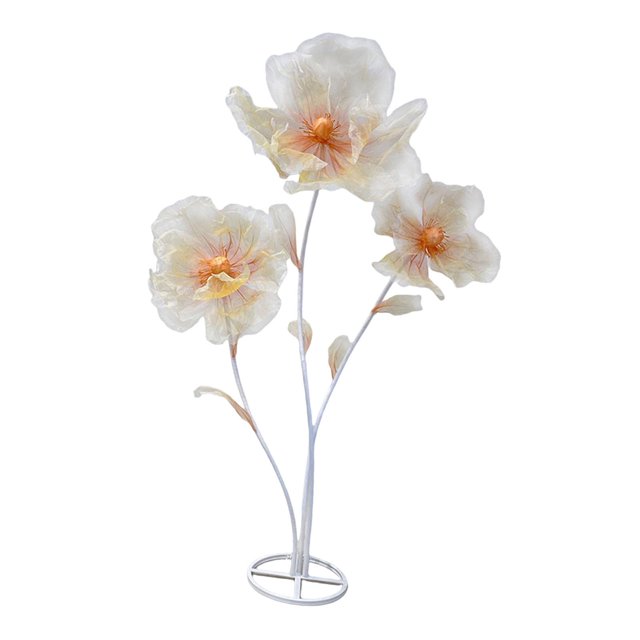 Fondo de flores gigantes para boda, arreglo artesanal para bricolaje, accesorio fotográfico, decoración floral para boda, adorno para banquete, boda Naranja degradado